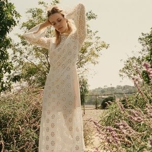 Doen Francoise Midi Eyelet Dress